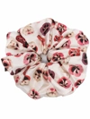 La Doublej Giga Floral-print Silk Hair Scrunchie In Multi