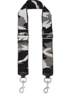 Marc Jacobs The Camo Webbing Shoulder Strap In Gray/black