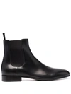 Gianvito Rossi Ankle-length Leather Chelsea Boots In Schwarz