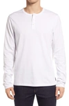 Ag Bryce Long Sleeve Henley Shirt In True White