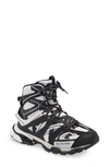 Balenciaga Men's Track Hike High Top Sneakers In White/ Black