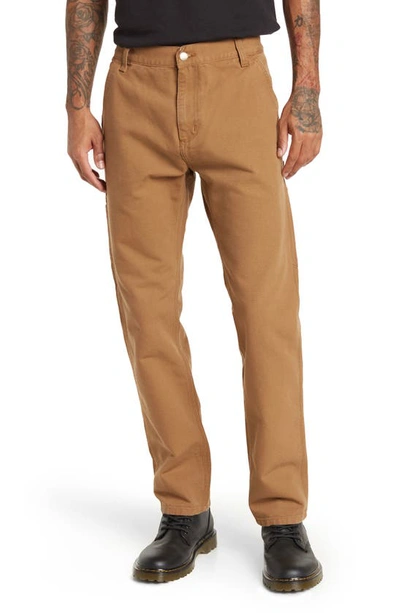 Carhartt Ruck Organic Cotton Canvas Pants In Brown