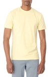 Swet Tailor Cotton Stretch Crewneck T-shirt In Butter Yellow