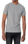 Swet Tailor Cotton Stretch Crewneck T-shirt In Heather Charcoal
