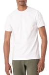 Swet Tailor Cotton Stretch Crewneck T-shirt In White