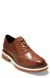 Cole Haan Men's Tahoe Featherfeel Wingtip Oxford Dress Shoes Men's Shoes In British Tan Leather