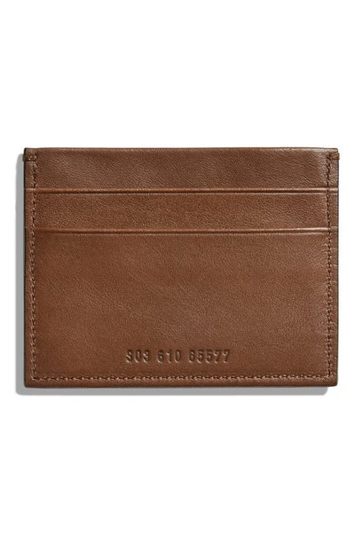 Shinola Five Pocket Heritage Rfid Card Case In Whiskey