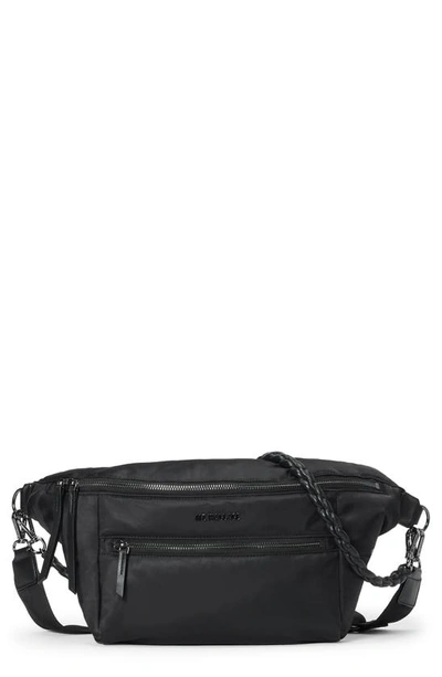 Mz Wallace Bowery Transit Nylon Sling Backpack In Black 2