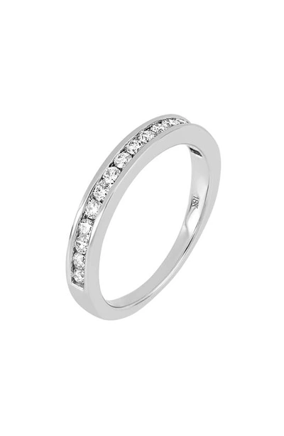 Bony Levy Varda Channel Set Diamond Stack Ring In 18k White Gold