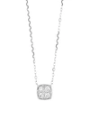 Bony Levy Gatsby 18k Gold Diamond Square Cluster Pendant Necklace In 18k White Gold