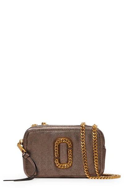 Marc Jacobs The Glam Shot Metallic 17 Crossbody Bag In Bronze