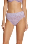 Wacoal Halo Lace High Cut Briefs In Rhapsody