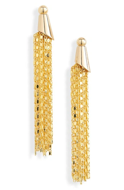 Petit Moments Roxy Tassel Drop Earrings In Gold