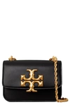 Tory Burch Small Eleanor Convertible Leather Shoulder Bag In Black