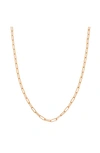 Sethi Couture Paperclip Chain Necklace In Rose