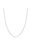 Sethi Couture Paperclip Chain Necklace In White