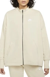 Nike Sports Essentials Full Zip Sweatshirt In Rattan/ Rattan/ White