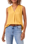 VINCE CAMUTO RUMPLED SATIN BLOUSE