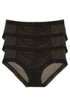 Natori Women's 3-pk. Escape Mesh Girl Brief Underwear In Black