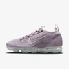Nike Air Vapormax 2021 Flyknit Sneakers In Plum Fog,grey Fog,metallic Silver,plum Fog