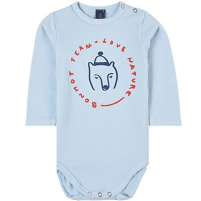 Bonmot Organic Bear Baby Body Light Blue