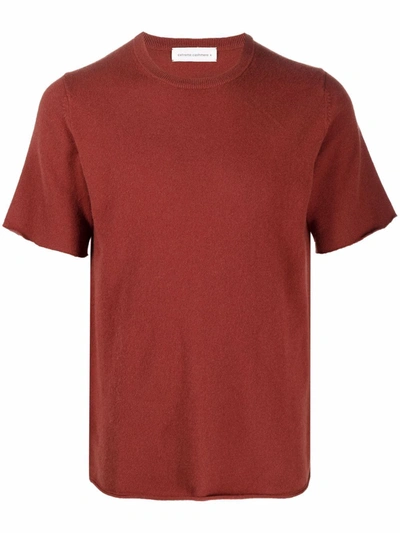 Extreme Cashmere Round Neck Short-sleeved T-shirt In Orange