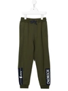 Iceberg Logo-print Track Pants In Green
