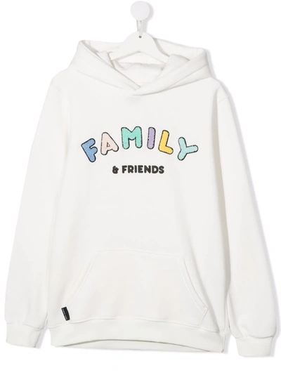 Family First Kids' Family & Friends Hoodie In White