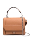 Lancel Top-handle Leather Tote Bag In Brown