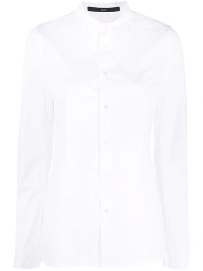 Sapio Point-collar Longsleeved Shirt In White