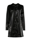 Rains A-line Waterproof Jacket In Velvet Black