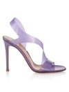 Gianvito Rossi Metropolis Pvc Slingback Sandals In Lavender