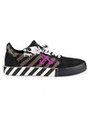 OFF-WHITE LOW-TOP VULCANIZED CANVAS SNEAKERS,400014920199