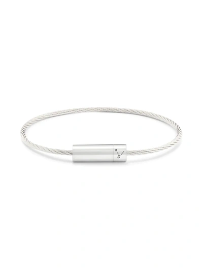 Le Gramme Sterling Silver Le 7g Polished Cable Bracelet In Metallic