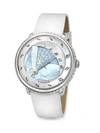 Fabergé Women's Compliquée Peacock Winter Platinum & Diamond Watch In Sapphire