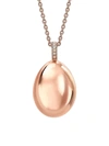 Fabergé Essence 18k Rose Gold Egg Pendant
