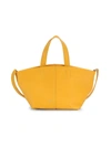 Mansur Gavriel Mini Tulipano Leather Tote In Marigold