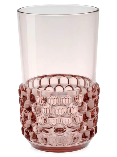 Kartell Jellies Long Drink 4-piece Glass Set In Pink