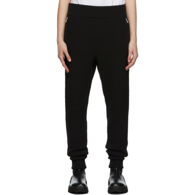 Moncler Genius 6 Moncler 1017 Alyx 9sm Black Knit Lounge Trousers