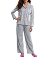 Karen Neuburger Girlfriend Fleece Pajama Set In Animal Print