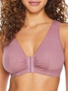 Leading Lady Meryl Front-close Wire-free Bra In Wistful Mauve