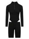 Jacquemus Ribbed Cut-out Jumpsuit In Black