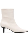 Senso Orly Heeled Leather Boots In 白色