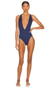 Maaji Tiky Reversible One Piece In Indigo Blue