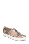 Naturalizer Marianne Slip-on Sneaker In Tan Snake Print Leather