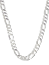 Loren Stewart Loren Silv Toggle Figaro 19in Chain Nklc In Silver