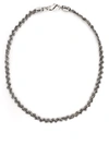 Emanuele Bicocchi Braided Knot Thin Necklace In Silver
