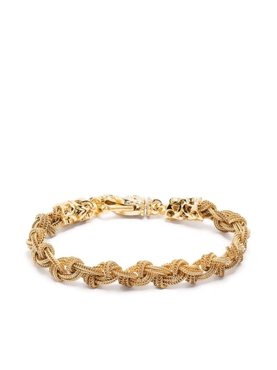 Emanuele Bicocchi Knot Braid Bracelet In Gold