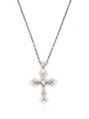 Emanuele Bicocchi Fleury Cross Pendant Necklace In Silver
