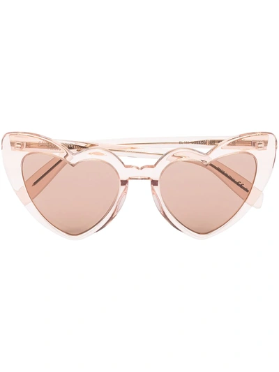 Saint Laurent New Wave Sl 181 Loulou Sunglasses In Beige